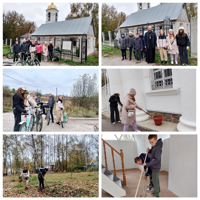 Поход в храм Преображения Господня села Телебукино.